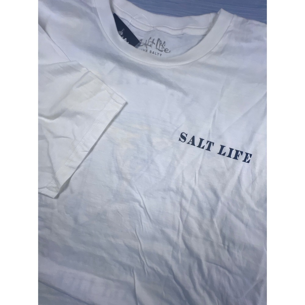 Salt Life Mens XL White Livin On Salt Time Margarita Graphic T-Shirt New